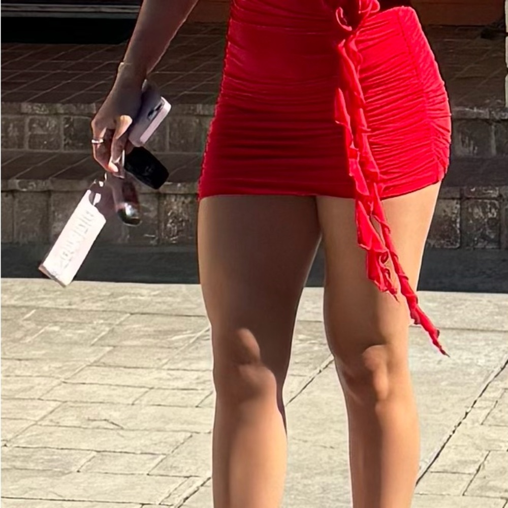 SHEIN Red Mini Dress